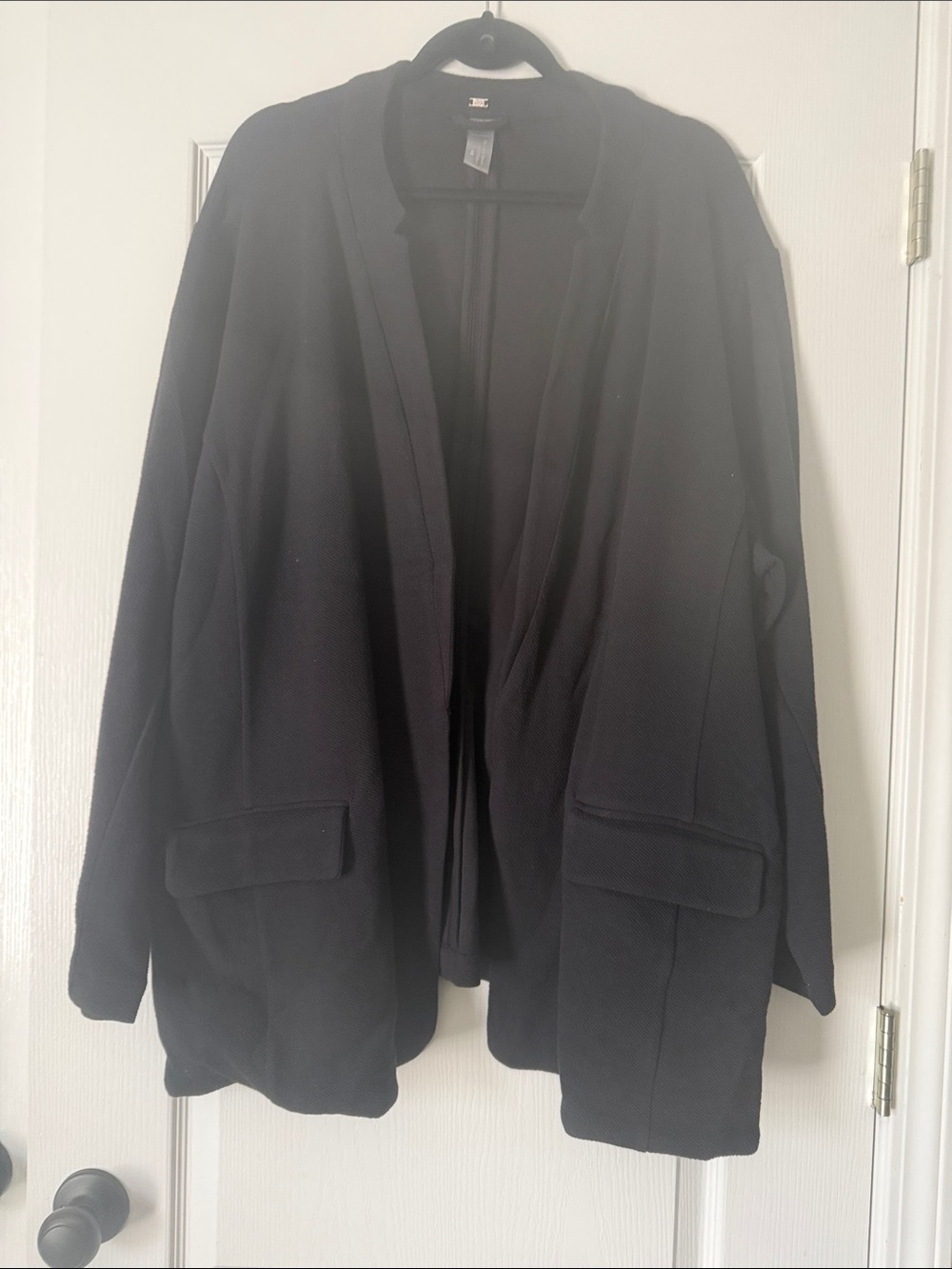 Zuda Black Open-Front Women's Blazer Jacket and Pants Size 4X